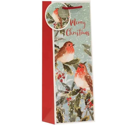 Kuku pudeli kinkekott SNOWY ROBINS