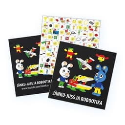 KOMPLEKT Jänku-Juss ja robootika töövihik koos lauamänguga + DVD