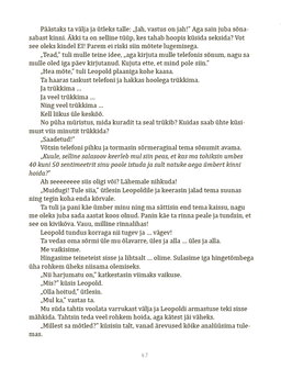 Mina ja Leopold. Äreva ülemõtleja armastuse päevik