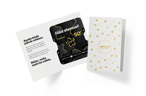 Apollo Klubi Kinkekaart 50 €, Pidulikus ümbrises