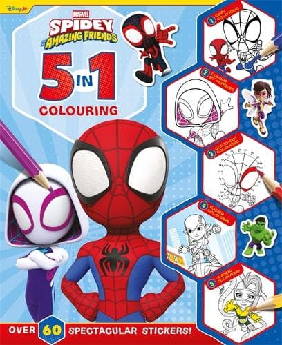 Spidey & Friends: 5-in-1 Colouring