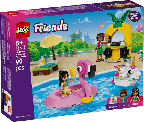 LEGO Friends Ükssarviku ja flamingo basseinipidu