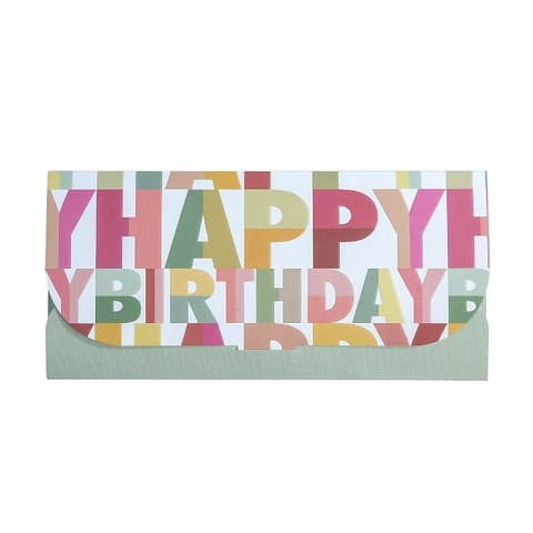 ARTE rahakaart Happy Birthday 23x11cm