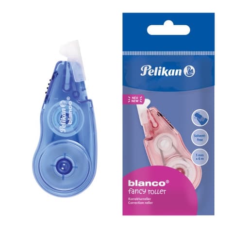 Pelikan korrektuurilint, blanco Fancy roller, 5 mm x 8 m, segu