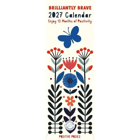 Kalender 2027 Brilliantly Brave, Slim