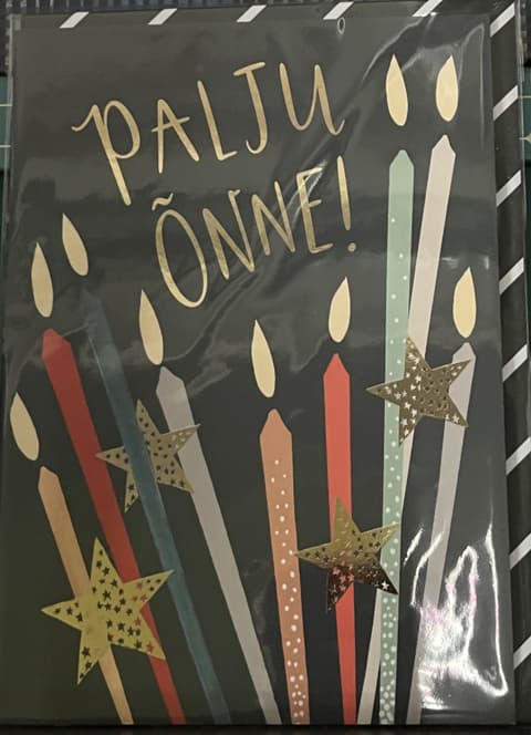 Kuku Kaart Küünlad - Palju Õnne.