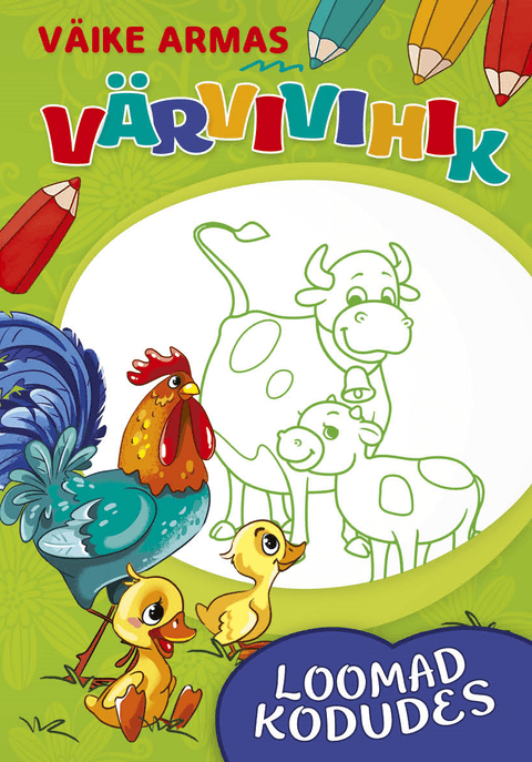 Loomad kodudes. Väike armas värvivihik