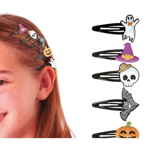 GUIRCA juukseklamber, segu, 5 tk, halloween