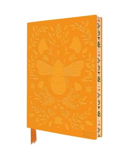Kalendermärkmik Jade Mosinski: Bee 2027 Artisan Art Vegan Leather Diary Planner - Page to View with Notes