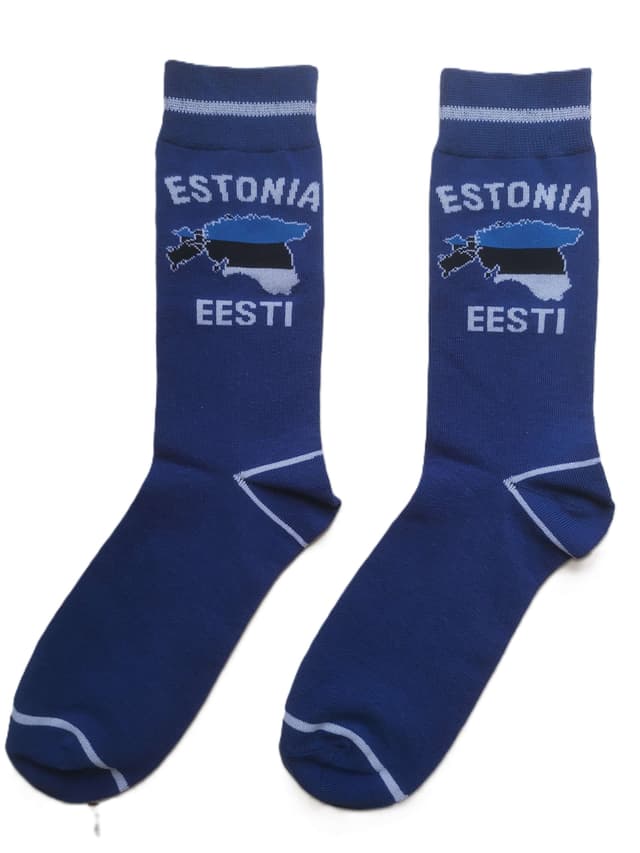 Eesti kontuuriga sokid 42-46, sinine