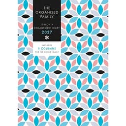 2027 Kalendermärkmik Organised Family (Geometric) Planner Engagement Diary