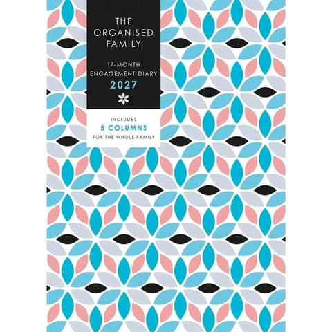 2027 Kalendermärkmik Organised Family (Geometric) Planner Engagement Diary