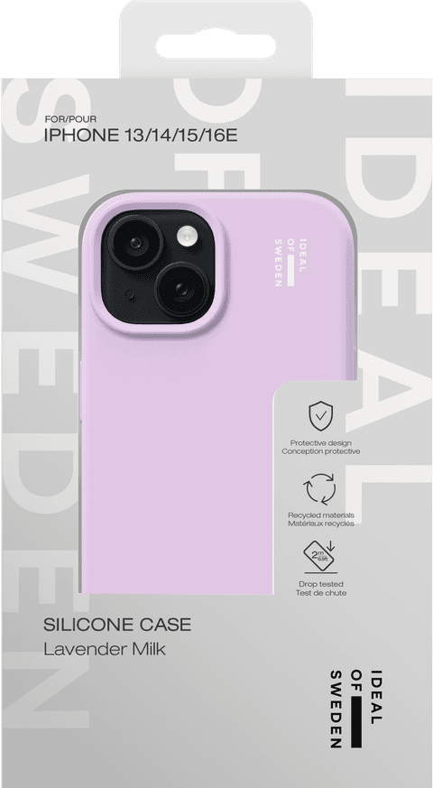 Silicone Case iPhone 13/14/15/16E - Lavender Milk