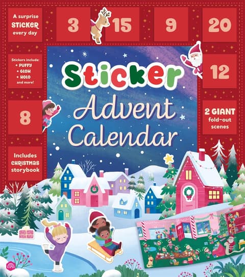 Sticker Advent Calendar: 24 days of novelty stickers to discover as you count down to Christmas | Perfect for children aged 4, 5, 6