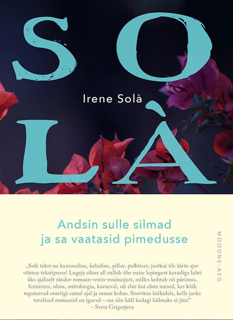 Andsin sulle silmad ja sa vaatasid pimedusse