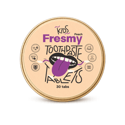 Fresmy virsikumaitselised hambapastatabletid lastele, 30 tk