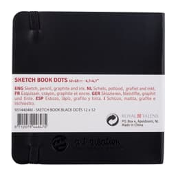 Märkmik Talens Sketch 12x12cm 80 valget täppidega lehte, 140gr raamatköide