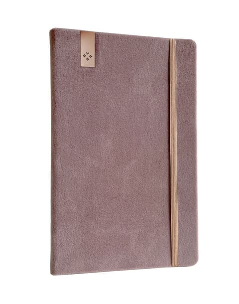 Märkmik VELVET 130x214, täpp 80 lk, roosa