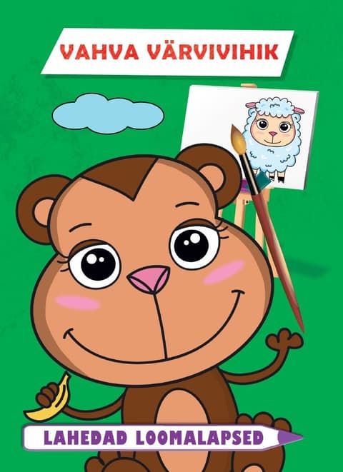 Lahedad loomalapsed. Vahva värvivihik