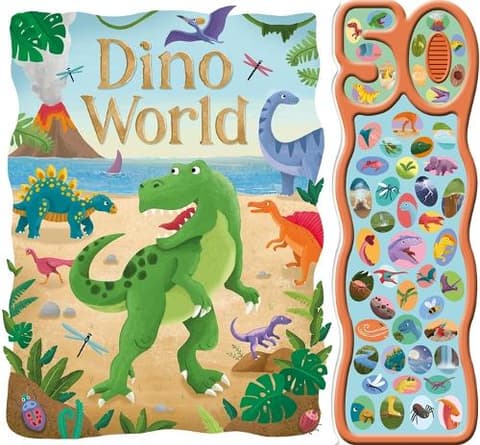 Dino World: A 50-button sound book, perfect for an interactive story time