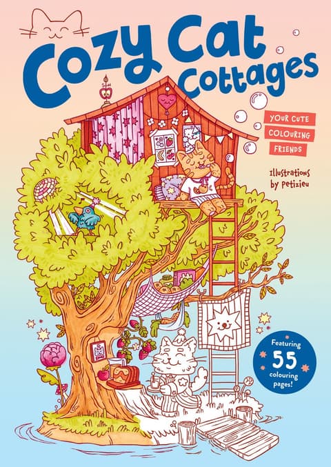 Cozy Cat Cottages: Your cute colouring friends