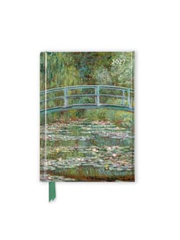 Kalendermärkmik Claude Monet: Bridge over a Pond of Water Lilies 2027 Luxury Pocket Diary Planner - Week to View