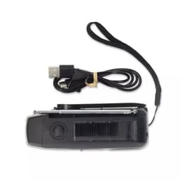 Hädaabi FM/AM  raadio käsikruvi, päikesepaneeli ja LED-taskulambiga 2000 mAh