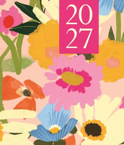 2027 Kalendermärkmik Fashion Diary Floral Sq Pk D