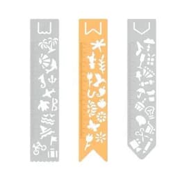 ARTEBENE järjehoidja-joonlaud metallist 15cm assortii