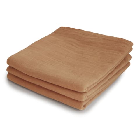Mushie musliinlapid, 3tk/pakis (Fall Yellow)