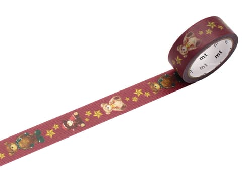Washi teip mt ex 15mmx7m Christmas Teddy Bear