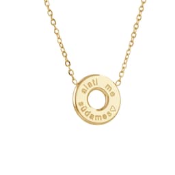 Kaelakee ÄGE ARMAS ÕPETAJA / ALATI ME SÜDAMES kulla värvi