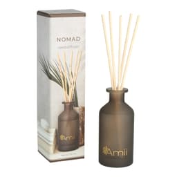 Ruumilõhnastaja NOMAD rattanpulkadega mustas klaasis, 150 ml