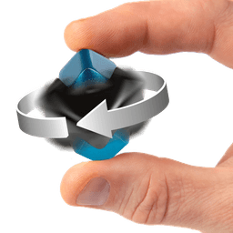 Bopster Spinner kuubik, Must/sinine