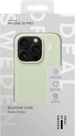 Silicone Case iPhone 15 Pro - Sage Green