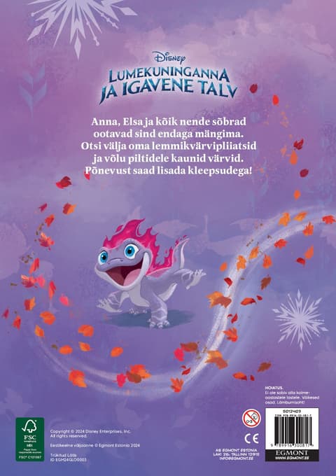 Lumekuninganna ja igavene talv. Värvimisraamat