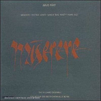 Arvo Pärt - Miserere CD