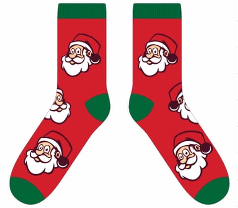 Jõulusokid punased jõuluvanaga 41-46