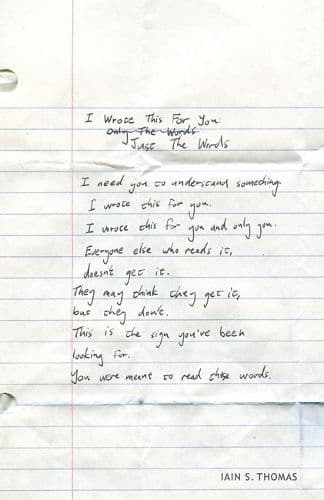 I Wrote This for You: Just the Words