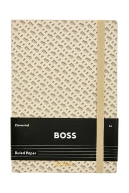 Märkmik A5 BOSS Monogram Cream, jooneline sisu