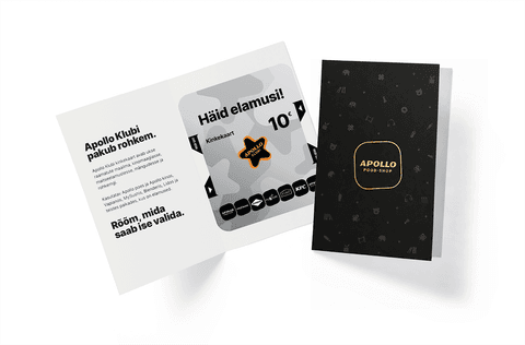 Apollo Klubi Kinkekaart 10 €, Apollo ümbrises