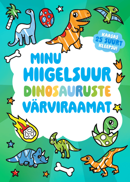 Minu hiigelsuur dinosauruste värviraamat