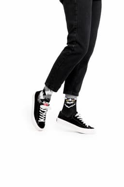 Many Mornings sokid BLACK CAT-35-38