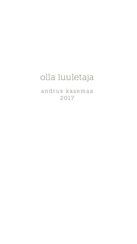 Olla luuletaja