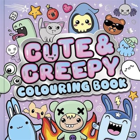 Cute & Creepy Colouring Book: Spooky characters for adults and teens to colour in for ultimate relaxation