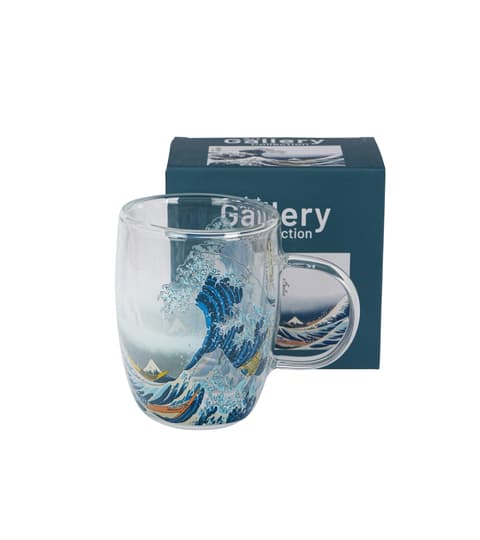 Topeltseinaga klaas THE GREAT WAVE inspired by HOKUSAI
