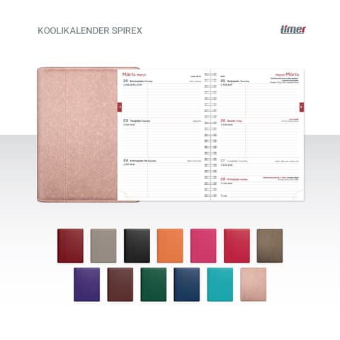 2026/2027 Timer Koolikalender Spirex