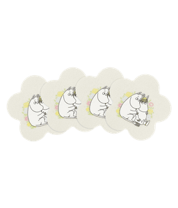 Klaasialused Muumi 4-pakk, Flowers