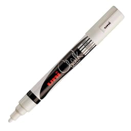 uni-ball kriidimarker PWE-5M, 1,8-2,5mm, valge 4 tk