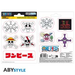 Kleebis ONE PIECE 16x11cm - 2 sheets - Emperors Skulls